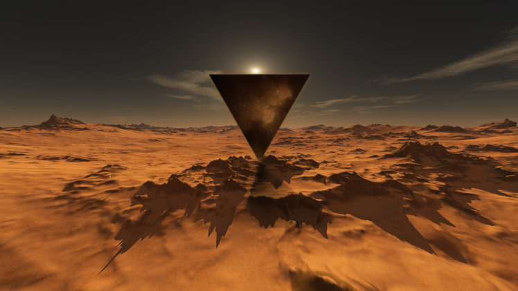 desert, Triangle HD Wallpaper Desktop Background