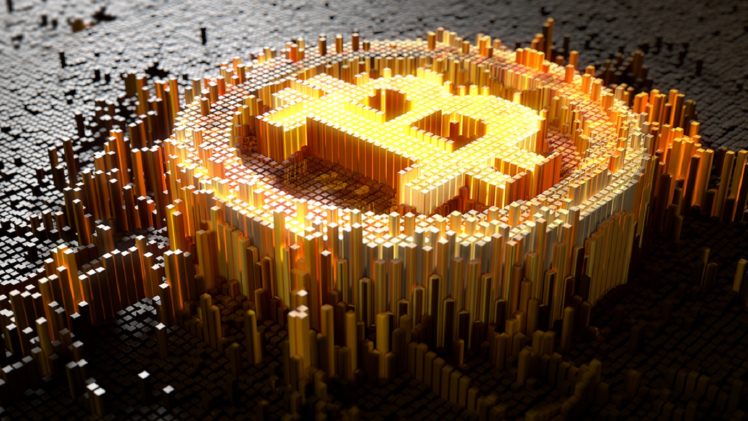 Bitcoin, Money, 3D HD Wallpaper Desktop Background