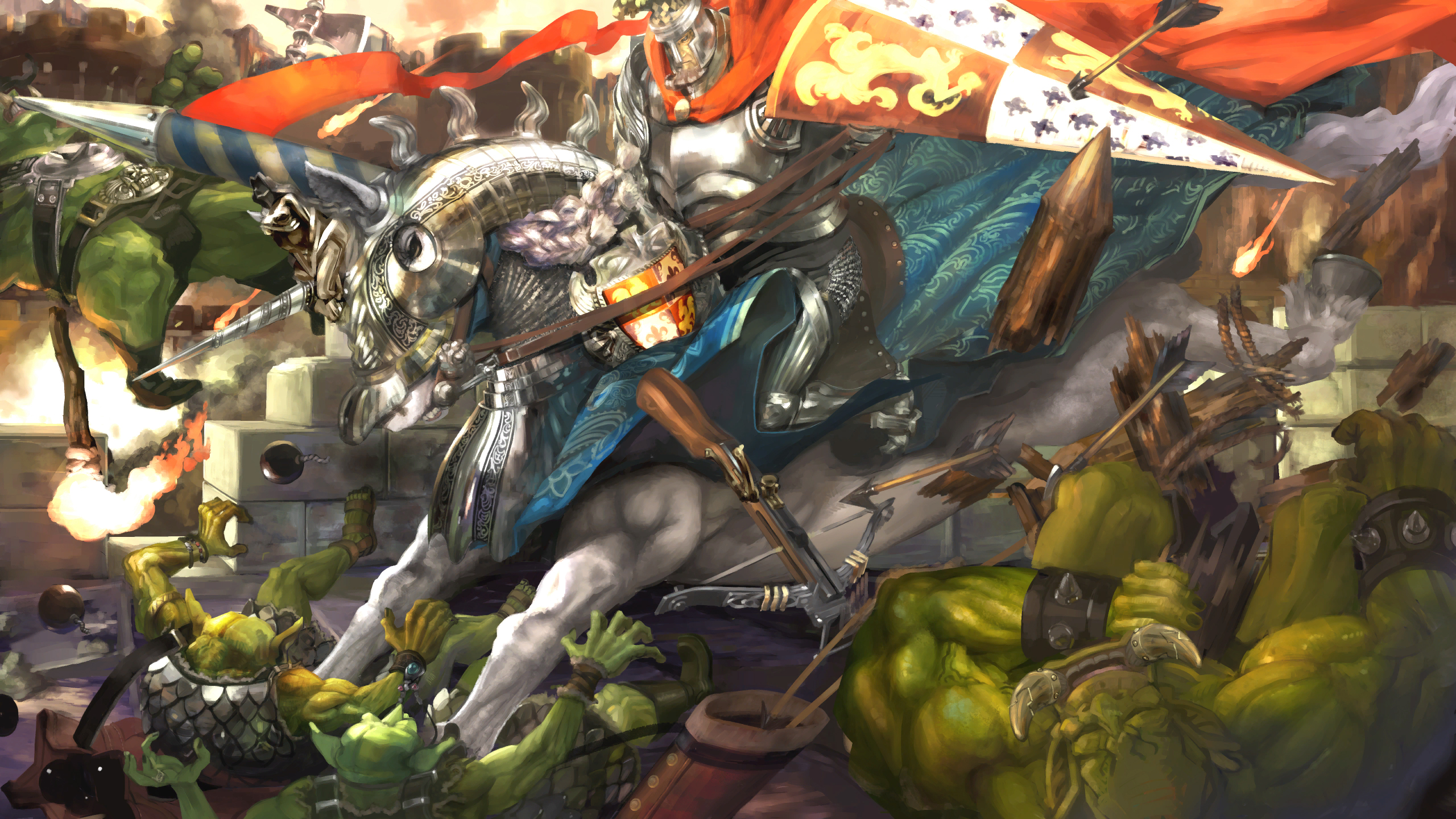 knight, Dragons Crown, Fantasy art Wallpaper