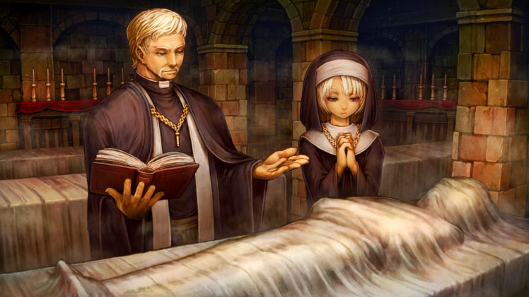 nuns, Priest, Dragons Crown, Fantasy art HD Wallpaper Desktop Background