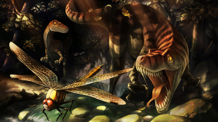 Dragons Crown, Fantasy art, Dinosaurs, Velociraptors HD Wallpaper Desktop Background