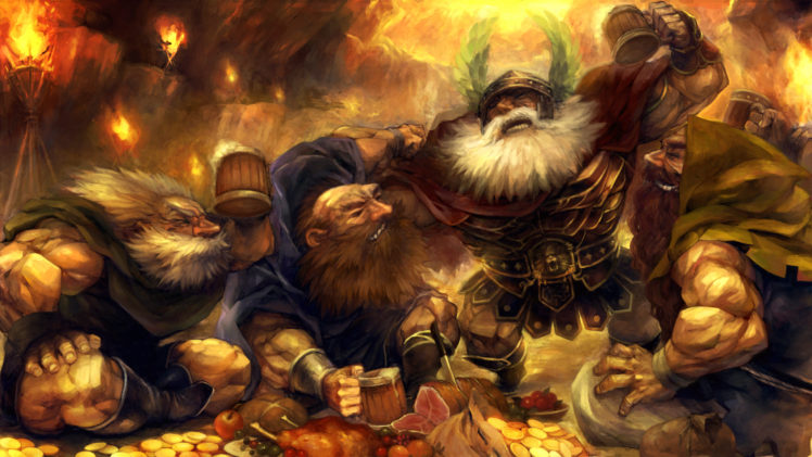 dwarfs, Dragons Crown, Fantasy art HD Wallpaper Desktop Background