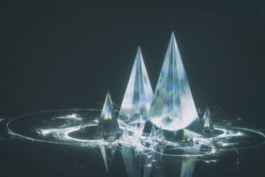 abstract, Crystal, Reflection, 3D
