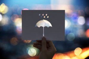 umbrella, Blurred, Bokeh, Depth of field