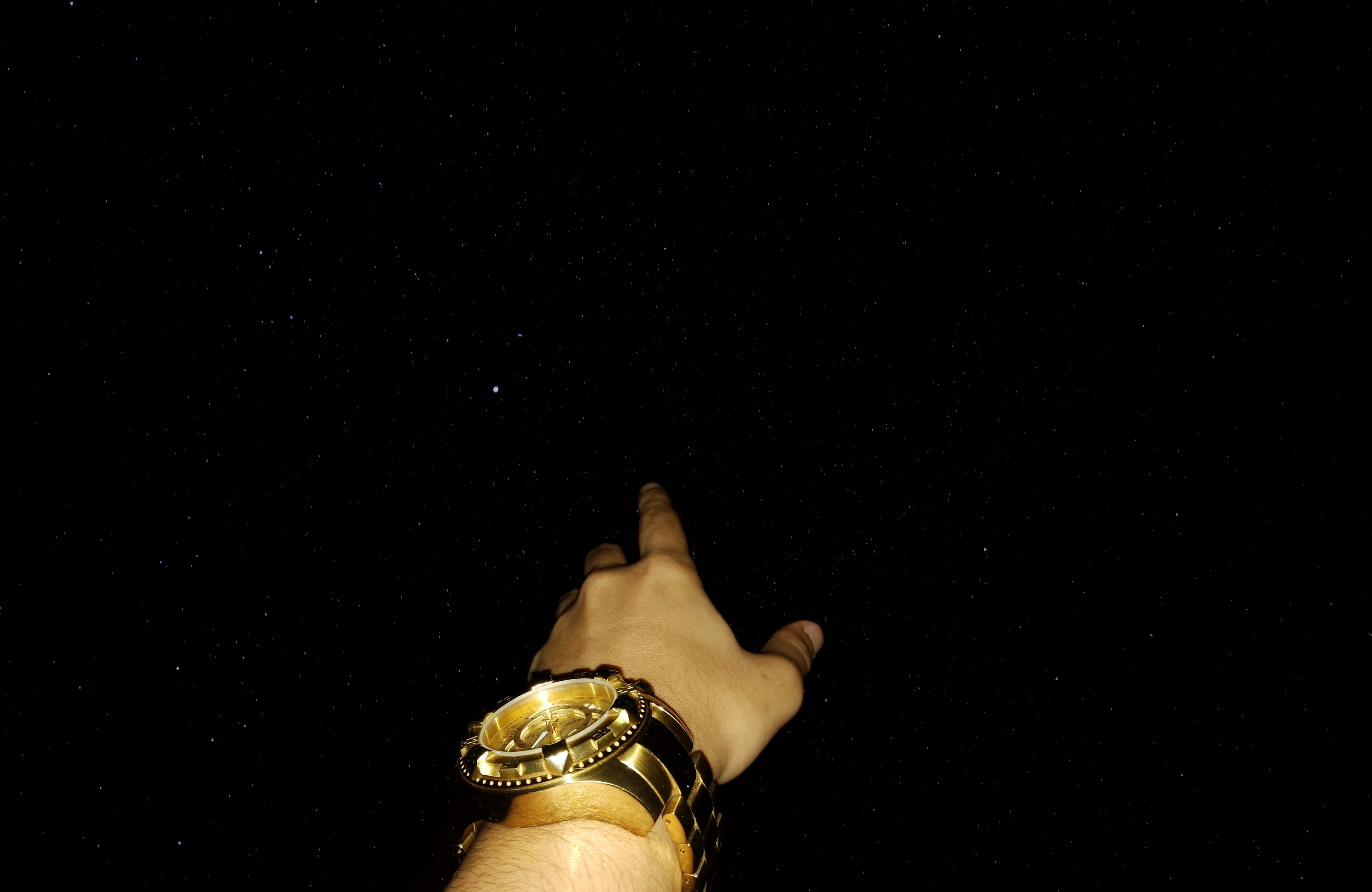 stars, Gold, Clocks, Night, Sky, Watch, Gold Watch Wallpaper