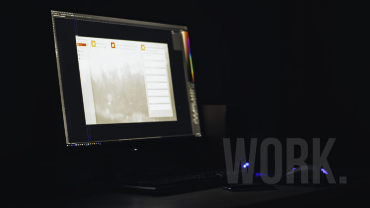 Photoshop, Monitor, Work HD Wallpaper Desktop Background