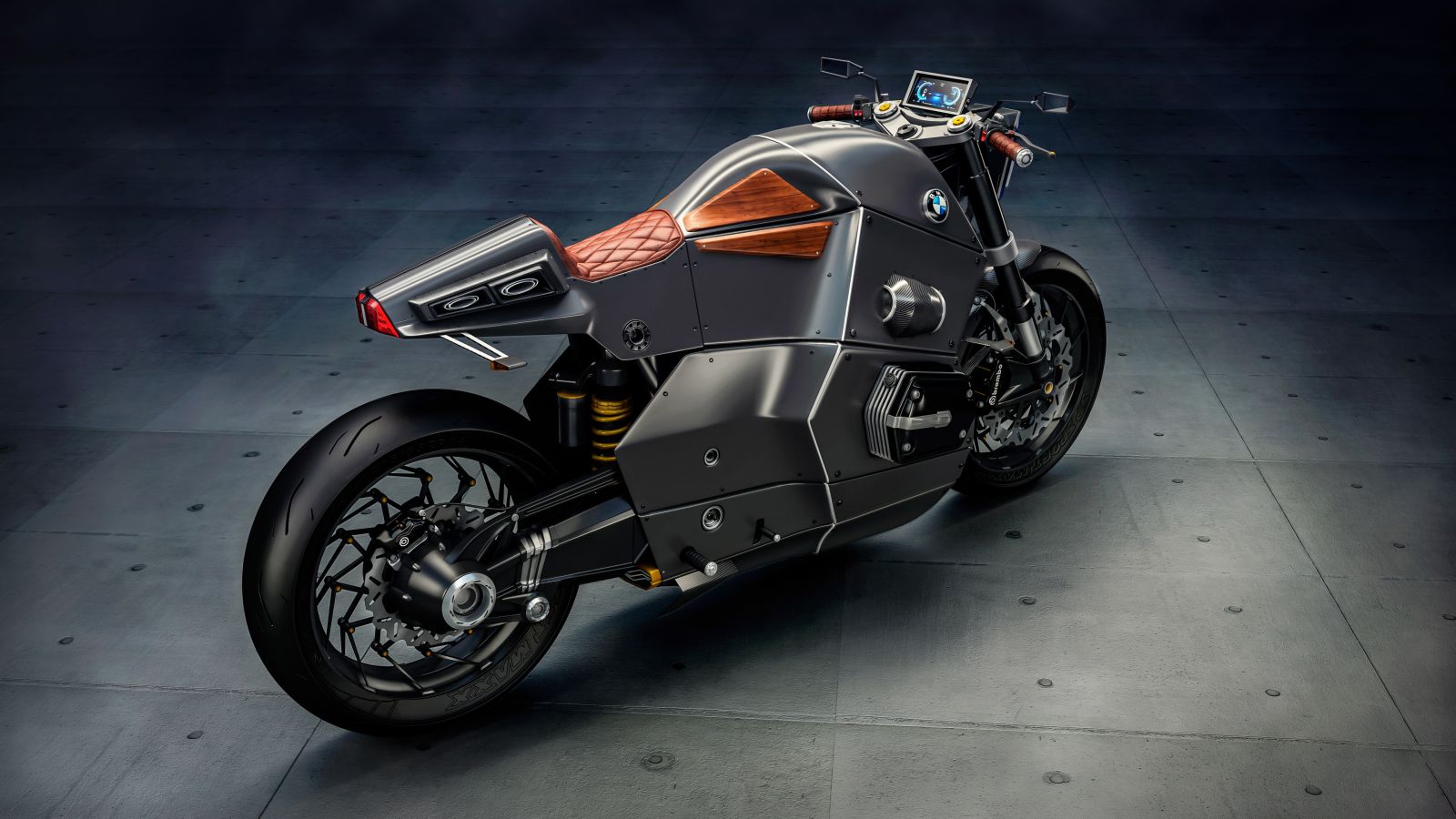 Jans Slapins, Vehicle, Motorcycle, BMW, Futuristic, CGI, BMW M Bike Concept, 3D, Render Wallpaper