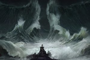 waves, Storm, Sea