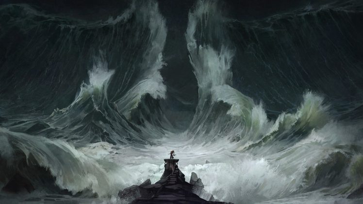 waves, Storm, Sea HD Wallpaper Desktop Background