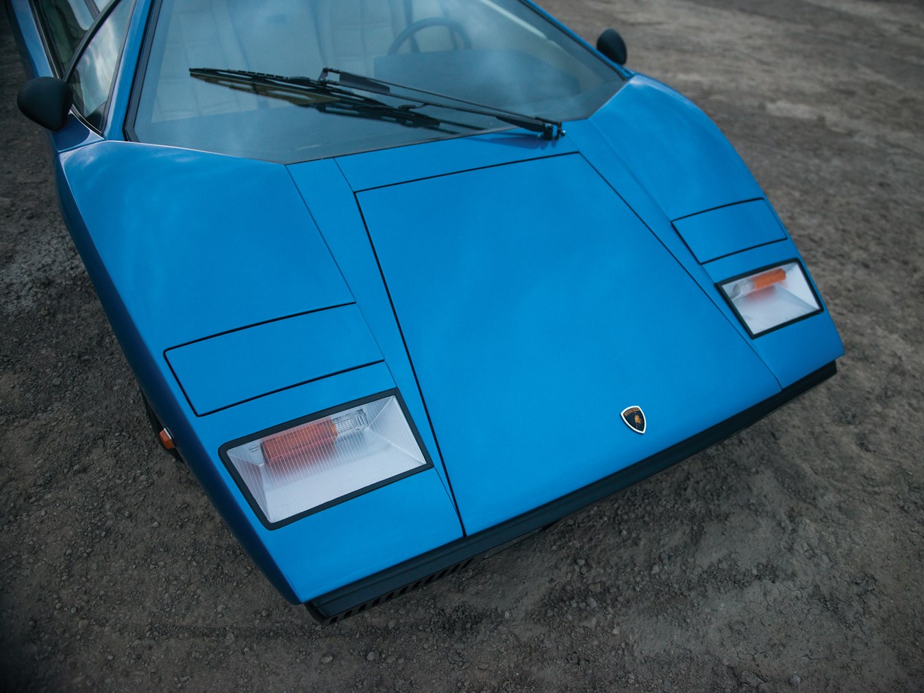 Lamborghini Countach, Classic car, Blue cars Wallpaper