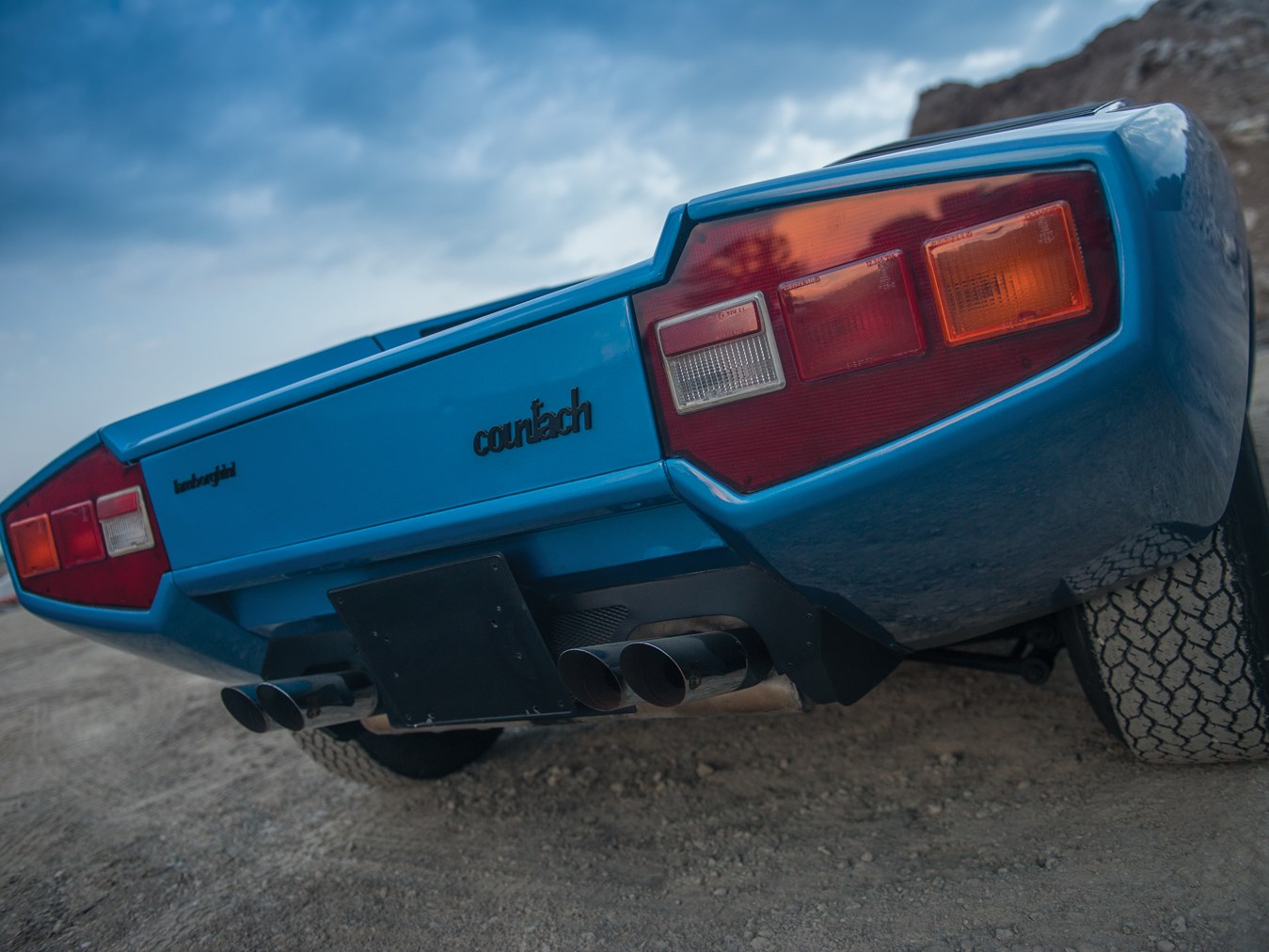 Lamborghini Countach, Classic car, Blue cars Wallpaper