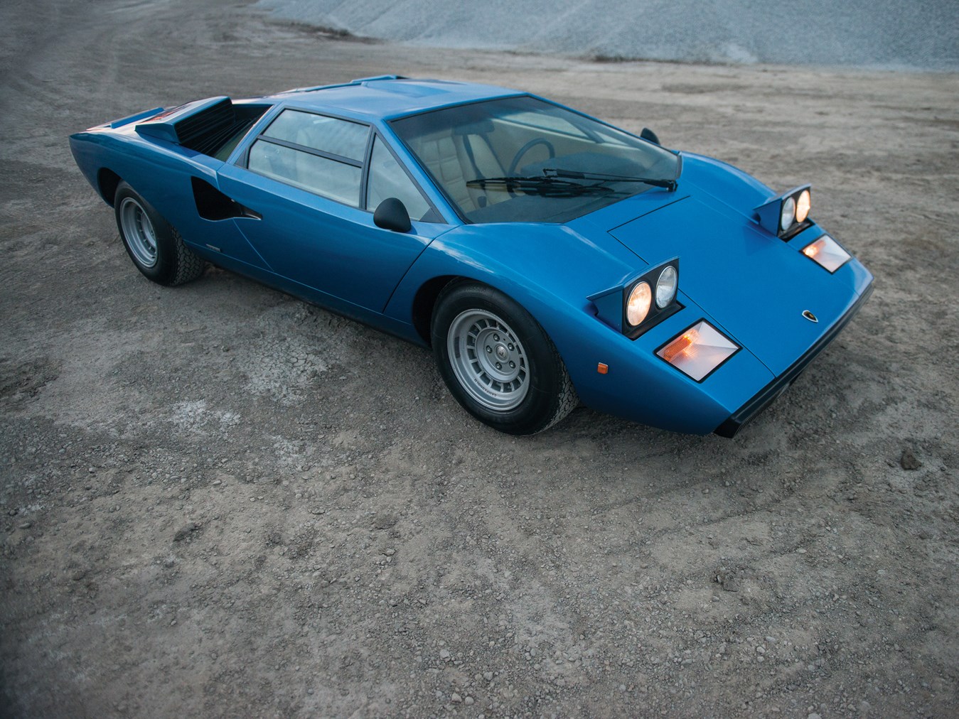 Lamborghini Countach, Classic car, Blue cars, Vehicle Wallpaper
