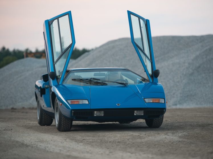 Lamborghini Countach, Blue cars, Classic car HD Wallpaper Desktop Background