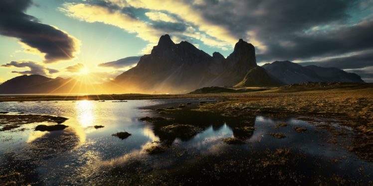 landscape, Sunlight, Mountains, Sky, Nature HD Wallpaper Desktop Background