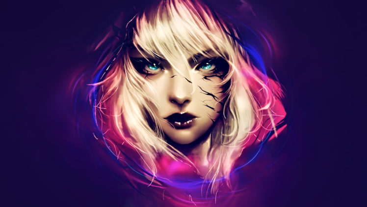 blue eyes, Fantasy art, Artwork, Fan art, Spider Gwen, Gwenom HD Wallpaper Desktop Background