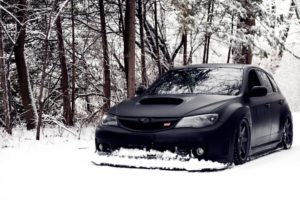 Subaru, Snow, Winter, Car, Nature, STI