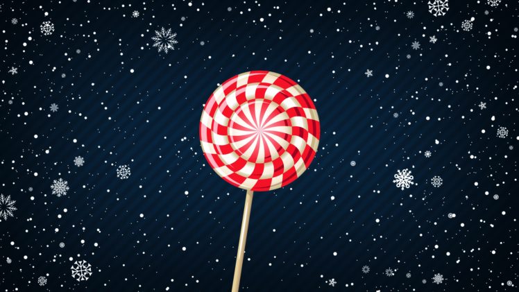 artwork, Snow, Lollipop, Sweets HD Wallpaper Desktop Background