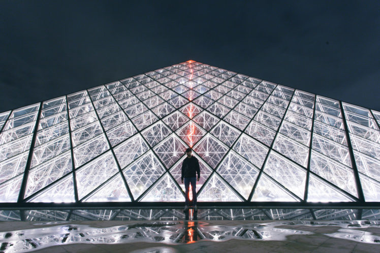 Elaine Li, Architecture, Modern, Pyramid, Paris, Louvre HD Wallpaper Desktop Background