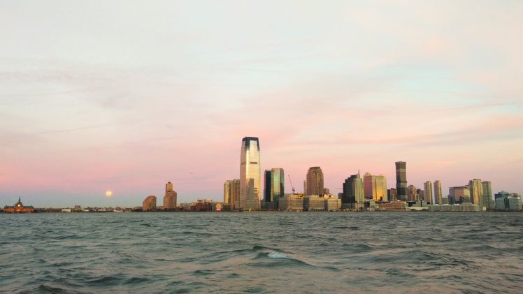 New York City, Morning, Waves, Jersey City HD Wallpaper Desktop Background