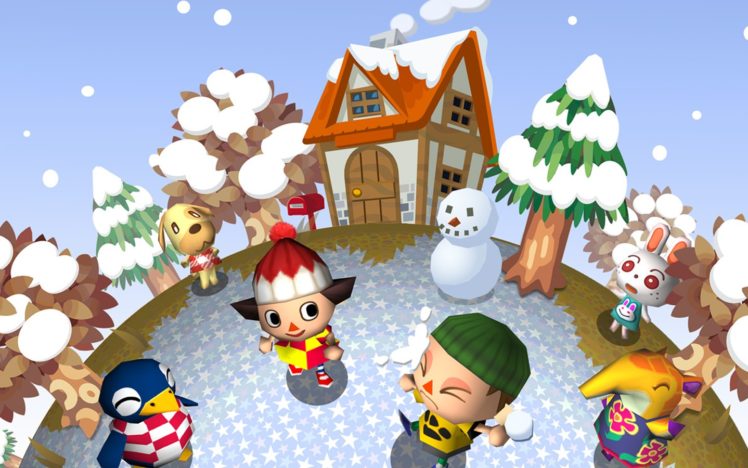Animal Crossing, Winter, Snow, Video games HD Wallpaper Desktop Background