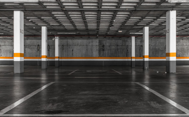 Cesar Bazkez, Parking lot, Garages, Architecture HD Wallpaper Desktop Background