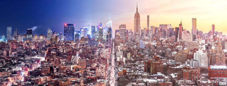cityscape, New York City, Watermarked HD Wallpaper Desktop Background