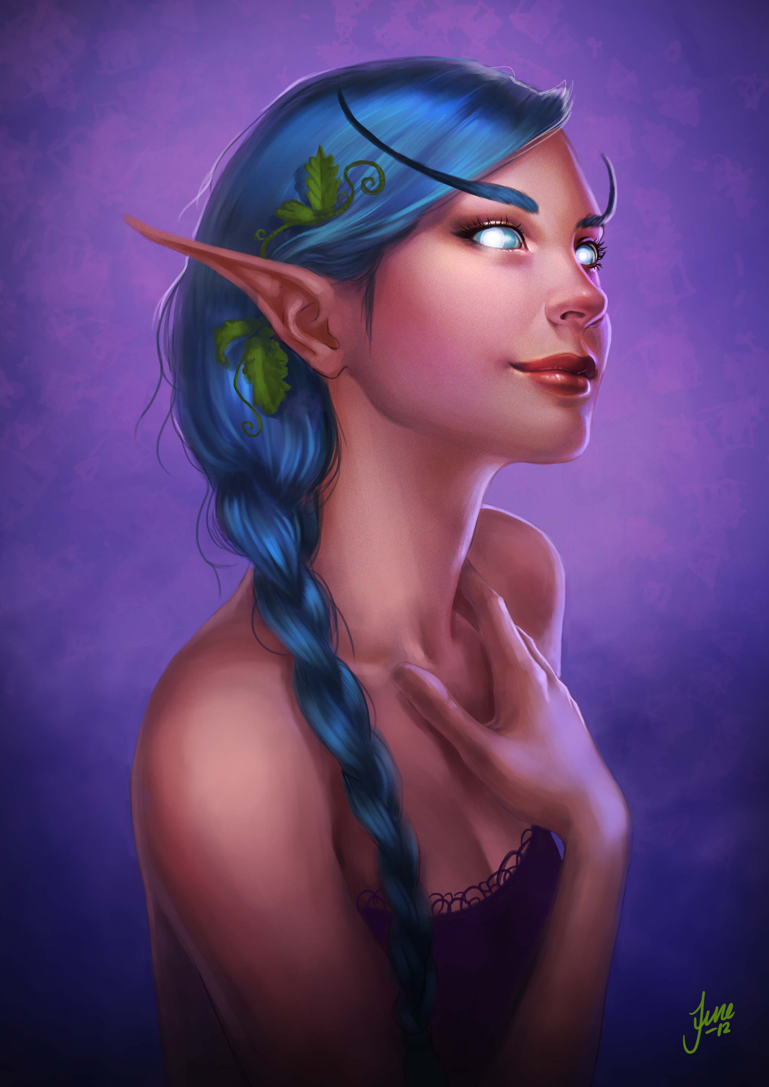elven, Tyrande Whisperwind, World of Warcraft Wallpaper