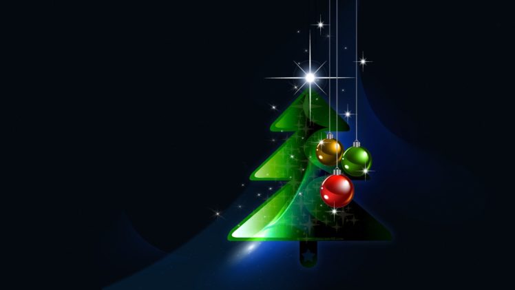 Christmas, Baubles, Stars HD Wallpaper Desktop Background