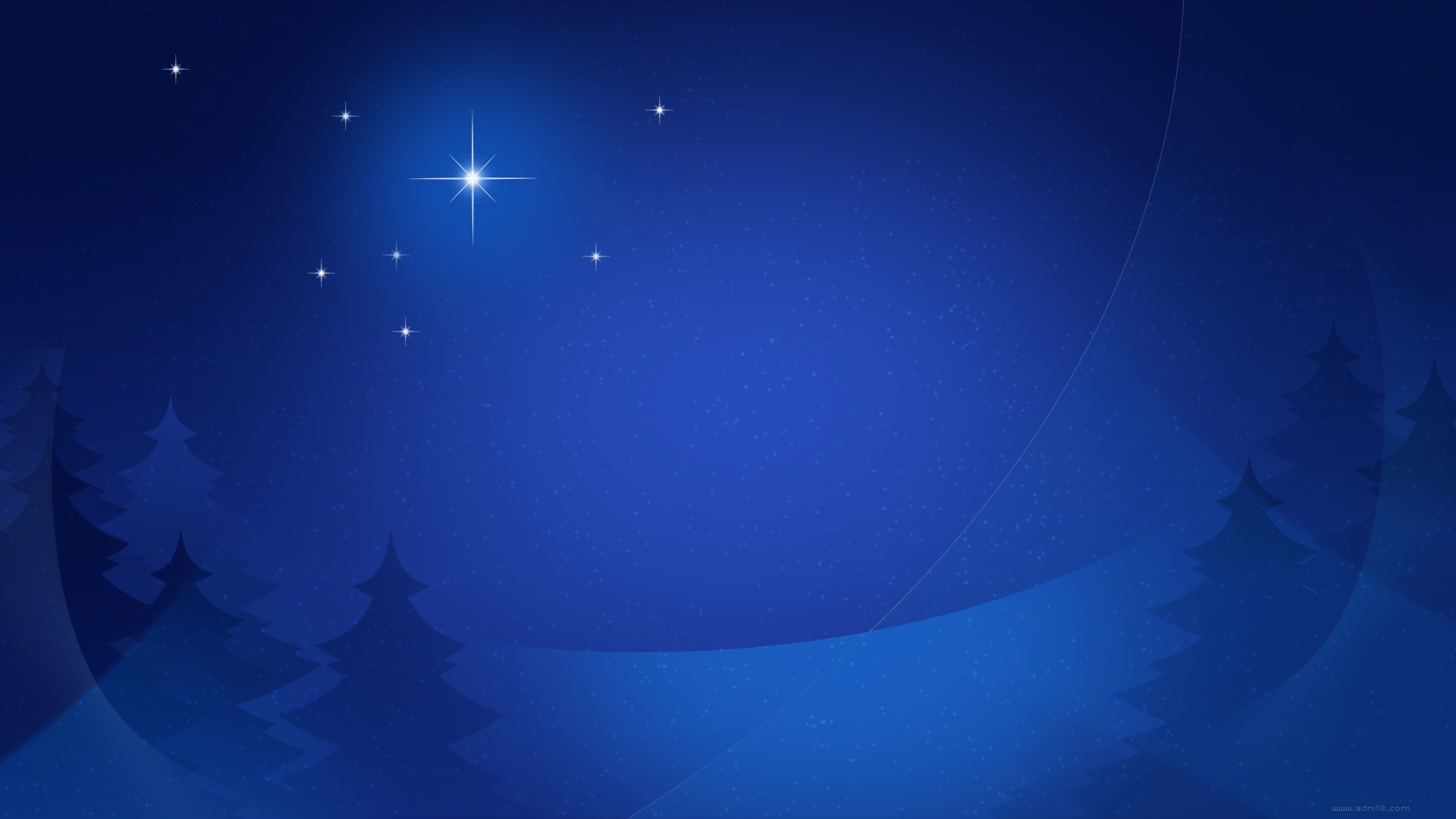 trees, Christmas, Stars, Night Wallpaper