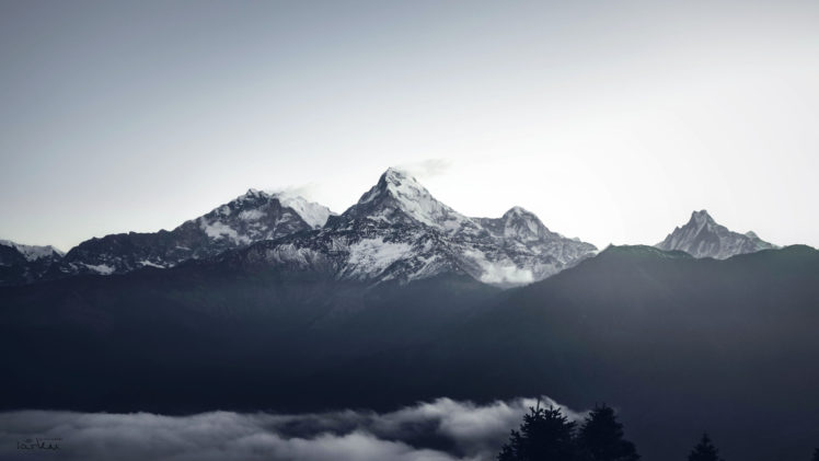 landscape, Mountains, Clouds, Himalayas HD Wallpaper Desktop Background