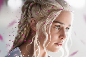 Daenerys Targaryen, Emilia Clarke, Game of Thrones, Digital art