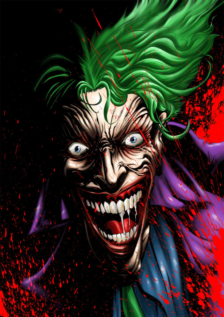 Joker, Gongon, Villains, DC Comics, Illustration, Batman HD Wallpaper Desktop Background