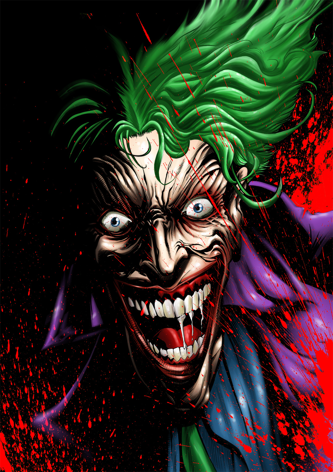 Joker, Gongon, Villains, DC Comics, Illustration, Batman Wallpaper