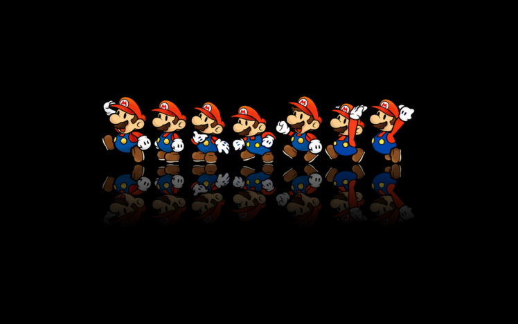 Super Mario, Video games, Reflection, Nintendo HD Wallpaper Desktop Background