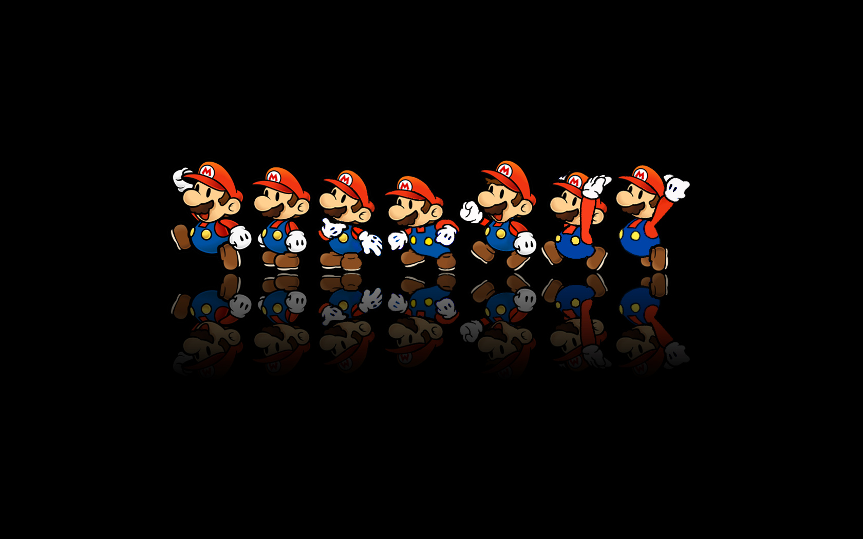 Super Mario, Video games, Reflection, Nintendo Wallpaper