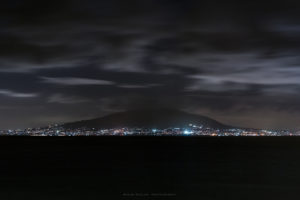 cityscape, Landscape, Mount Vesuvius, Naples, Night