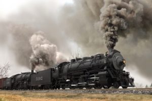 train, Smoke, Steam locomotive, Vehicle