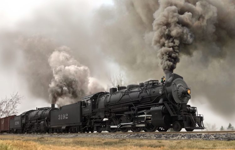 train, Smoke, Steam locomotive, Vehicle Wallpapers HD / Desktop and ...