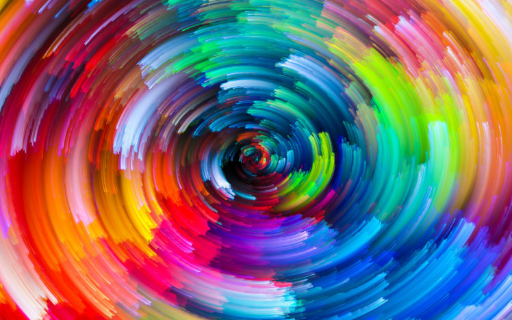 rainbows, Circle, Colorful, Swirl, Whirling HD Wallpaper Desktop Background