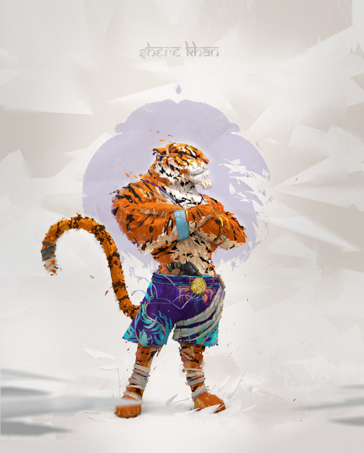 tiger, Animals, Abstract, Gun HD Wallpaper Desktop Background
