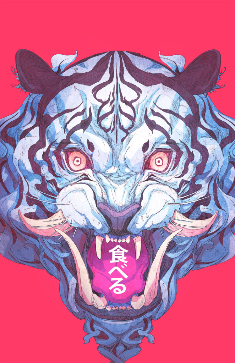 tiger, Demon, Samurai, Chun Lo HD Wallpaper Desktop Background