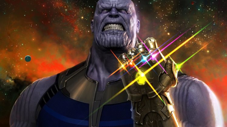 people, Thanos, Marvel Comics, Space, Stars, Avengers: Infinity war HD Wallpaper Desktop Background