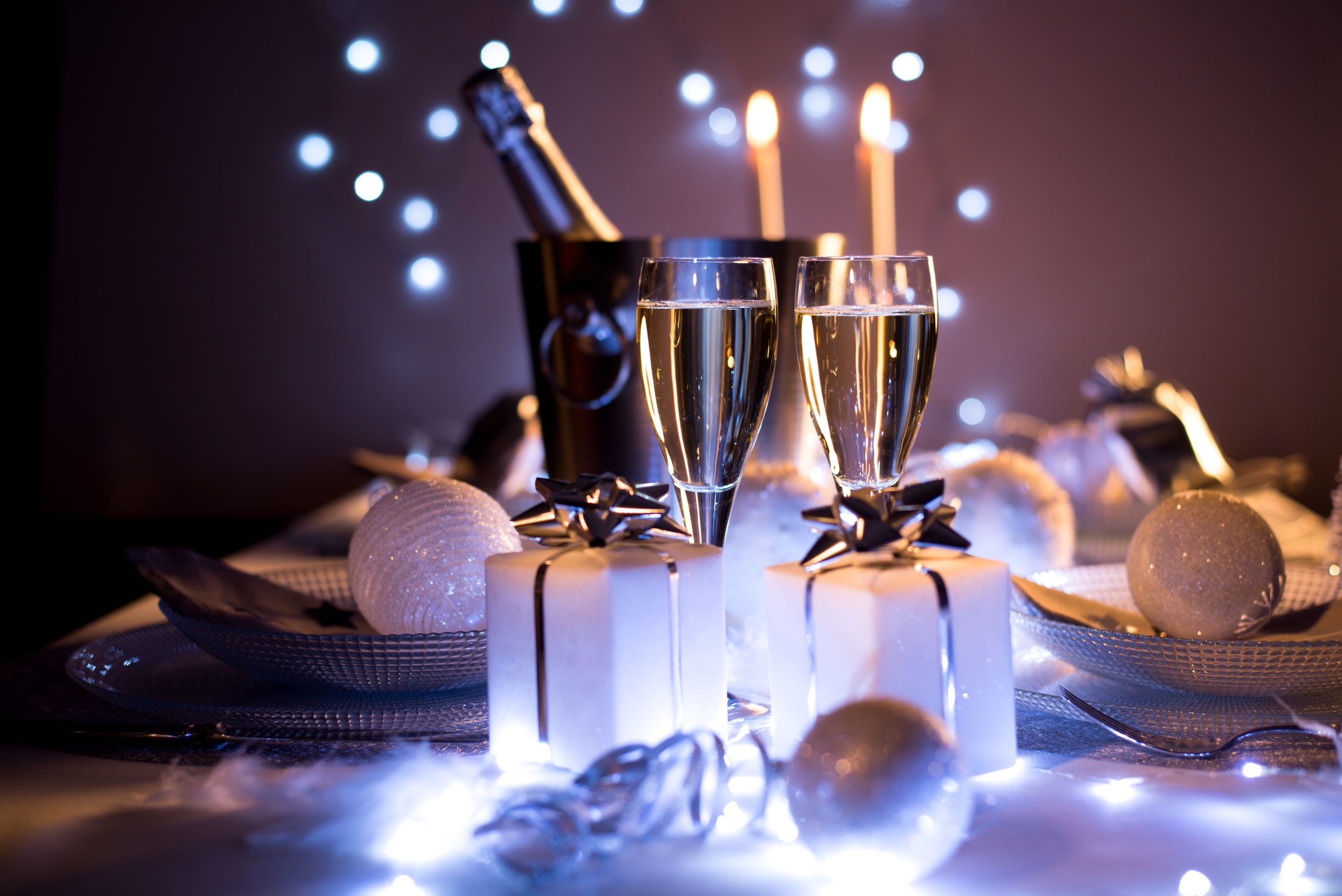 holiday, Champagne, Food, Presents, Christmas Wallpapers HD / Desktop and Mobile Backgrounds