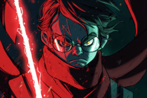 Harry Potter, Sith, Lightsaber, Glasses, Drawing