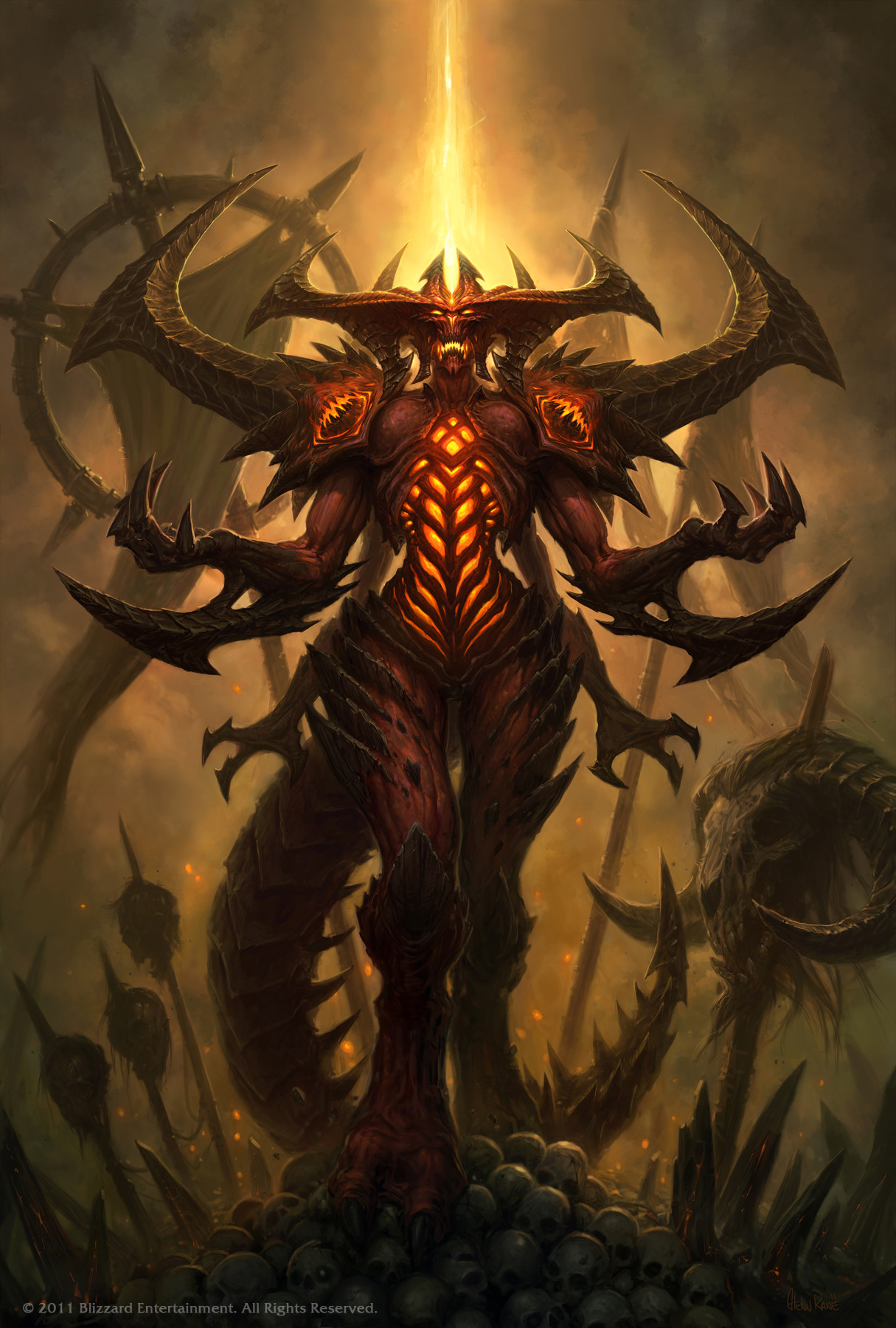 Diablo III, Demon, Skull, Diablo, Blizzard Entertainment Wallpapers HD