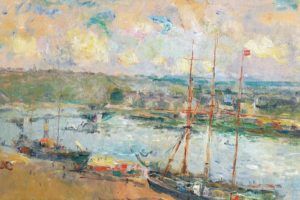 Albert Lebourg, Classic art, Painting, Sailing ship