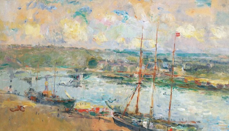 Albert Lebourg, Classic art, Painting, Sailing ship HD Wallpaper Desktop Background