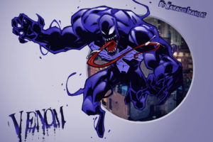 Photoshop, Venom, Drawing, Spider Man