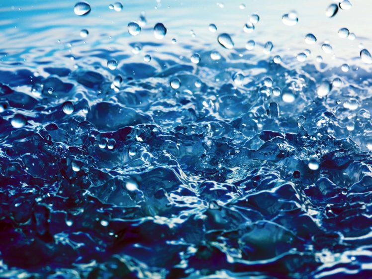 water, Water drops, Macro, Waves HD Wallpaper Desktop Background