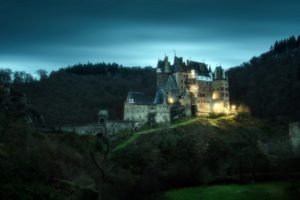 dark, Landscape, Germany, Castle, Hills